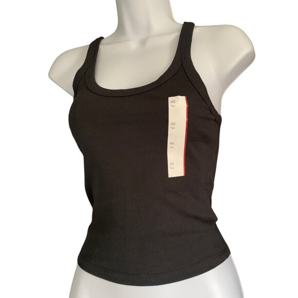Wild Fable Junior Teens Black Ribbed Racerback Tank Top Size XS - Picture 4 of 10